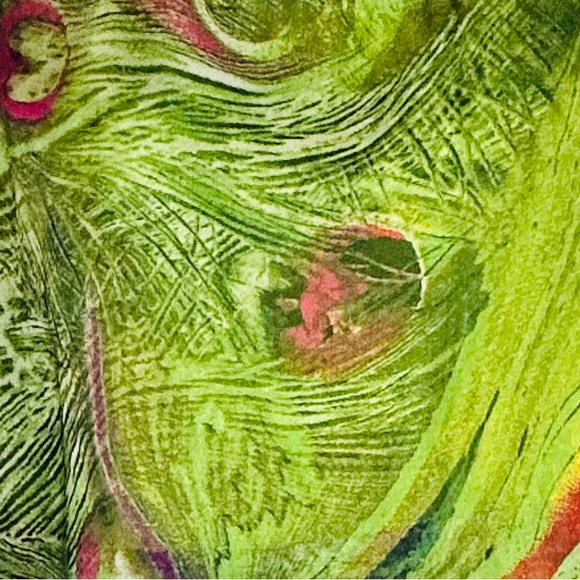 Beautiful Vibrant Peacock Inspired Dress *NWT - Picture 7 of 14